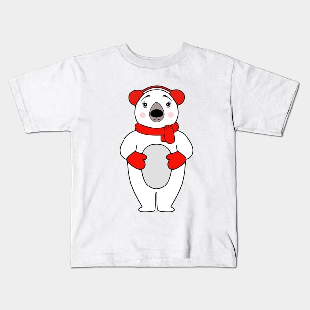 POLAR Bear Kids T-Shirt by SartorisArt1